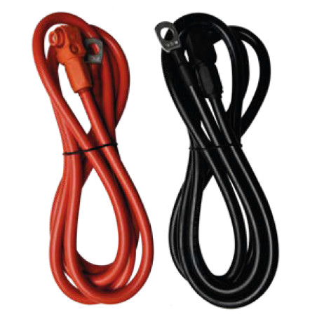 Zestaw kabli UL10269 0AWG 2000mm – czarny/pomarańczowy – Amphenol 8.0 mm + SC50-10 (para)